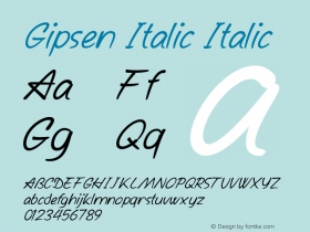 Gipsen Italic