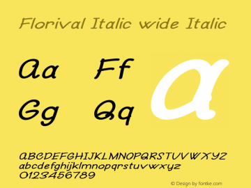 Florival Italic wide