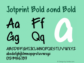 Jotprint Bold cond