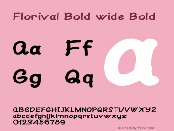 Florival Bold wide