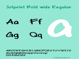 Jotprint Bold wide