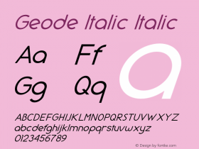 Geode Italic