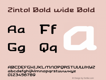 Zintol Bold wide