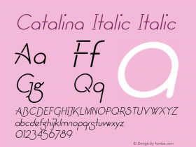 Catalina Italic