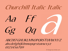 Churchill Italic