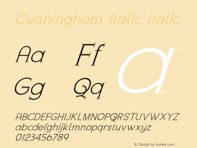 Cunningham Italic