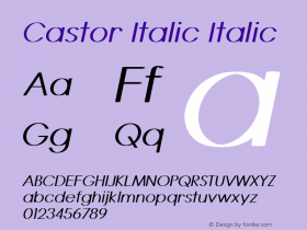 Castor Italic