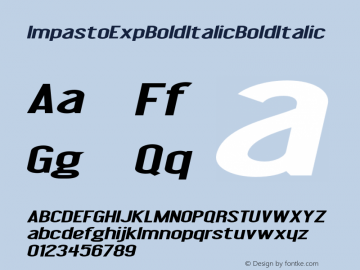 Impasto Exp Bold Italic