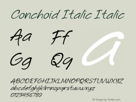 Conchoid Italic