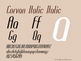 Corvan Italic