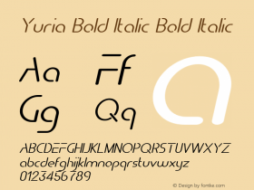 Yuria Bold Italic