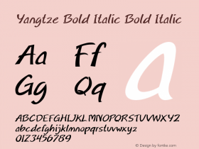 Yangtze Bold Italic
