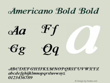 Americano Bold