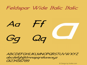 Feldspar Wide Italic