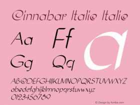 Cinnabar Italic