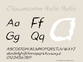 Clawesome Italic