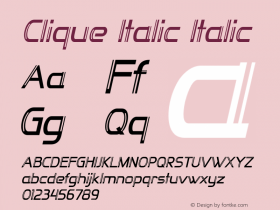 Clique Italic