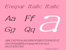 Enspar Italic