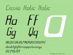 Crevio Italic