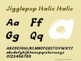 Jigglepop Italic