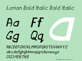 Lorian Bold Italic