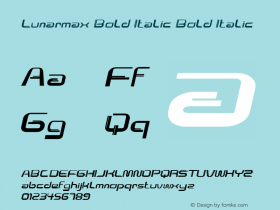 Lunarmax Bold Italic