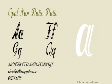 Opal Nar Italic