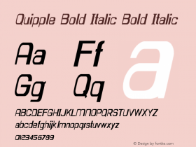 Quipple Bold Italic