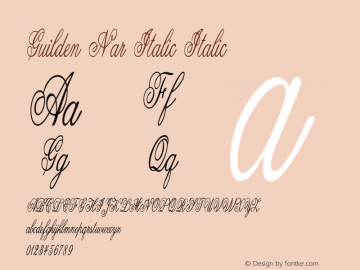 Guilden Nar Italic
