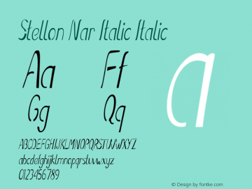 Stellon Nar Italic