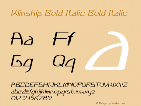 Winship Bold Italic