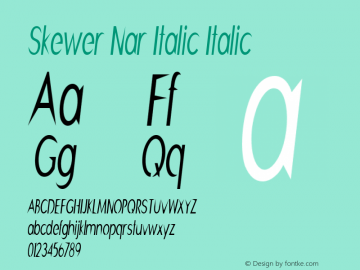 Skewer Nar Italic