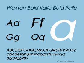 Wexton Bold Italic