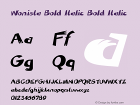 Wonista Bold Italic