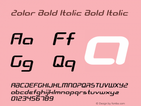 Zolar Bold Italic