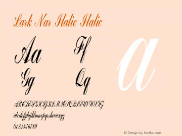 Lark Nar Italic