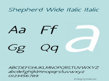 Shepherd Wide Italic