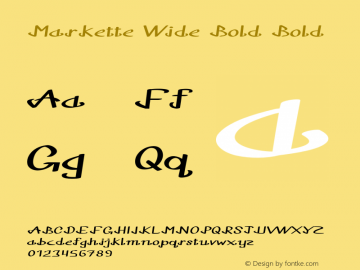 Markette Wide Bold