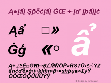 Arial Special G2