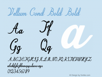 Vellum Cond Bold