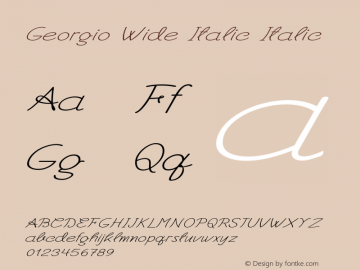 Georgio Wide Italic