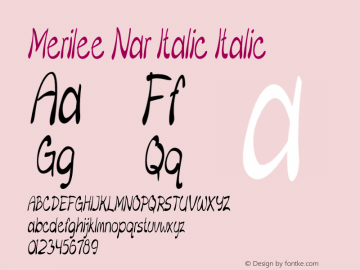 Merilee Nar Italic