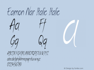 Eamon Nar Italic
