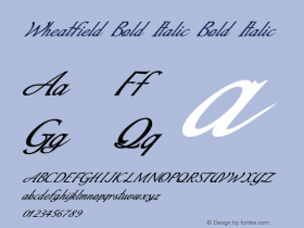 Wheatfield Bold Italic