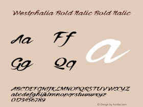 Westphalia Bold Italic