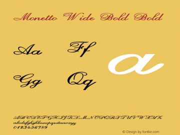 Monetto Wide Bold