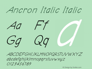 Ancron Italic