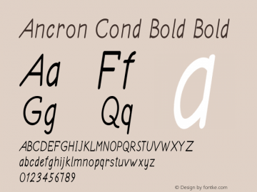 Ancron Cond Bold