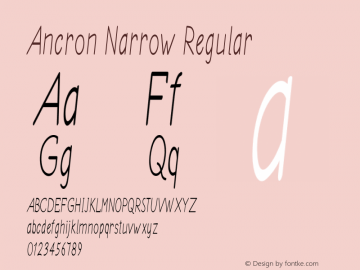 Ancron Narrow