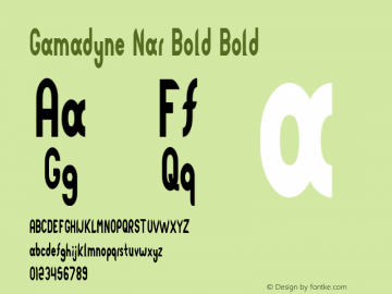 Gamadyne Nar Bold